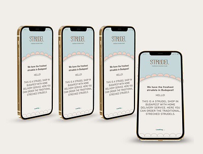 STRudel Food Delivery App case study design ui ux