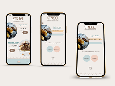 STRudel Food Delivery App case study u ui ux