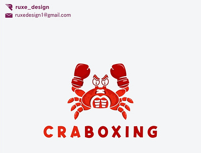 Crab + boxing logo 3d america animation art branding clothing design florida graphic design icon illustration logo motion graphics texas ui vector