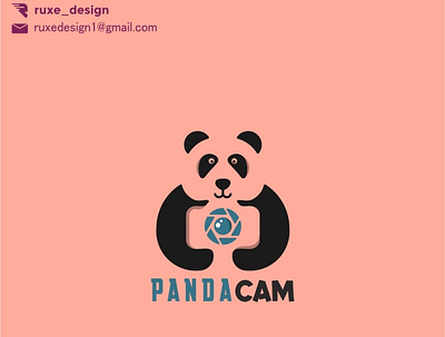 Panda and camera logo concept 3d america animation art branding camera design dual meaning florida graphic design illustration kamera logo mascot motion graphics panda ui usa vector