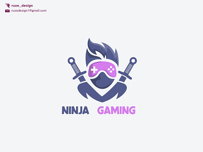 Ninja Gaming Logo Concept 3d america animation apparel branding clothing design gaming graphic design icon illustration logo logotipo mascot motion graphics ninja ui usa vector