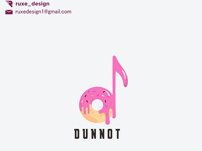 Dunnot awesome logo (donuts + notes)