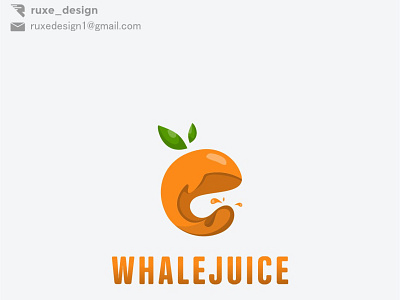 Whale Jui9ce Logo concept