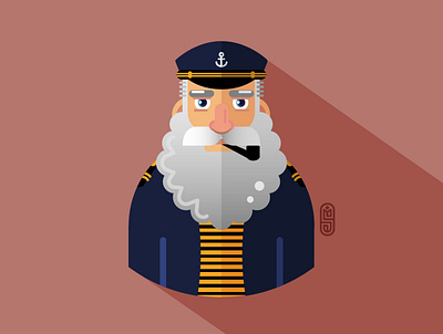 Captain captain design graphic design illustration vector