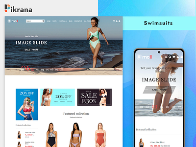 Beautiful Swim Suite Shopify Store Theme