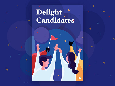 Delight Candidates branding goodtime goodtime design goodtime.io illustration office branding poster recruiting sophia bai