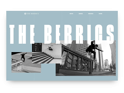 The Berrics - Interaction Experiment animation berrics design interaction invision studio skate skateboarding sports the berrics ui user experience user experience user interface user interface ux website