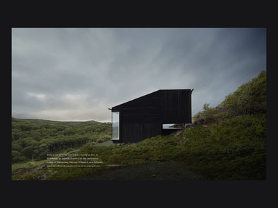 Stokkøya House - Animation after effects animation architect architecture architecture website house interaction layout photography travel typography ui ux web design website