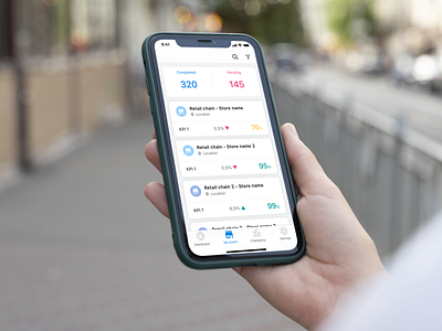 StoreShelf mobile app app business compare decrease design environment increase interface ios iphone x light theme list mobile mobile application mobile ui performance retail store ui крі