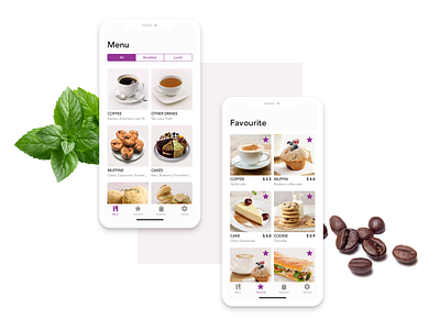 Coffee Shop Mobile App coffee food ios iphone x ui