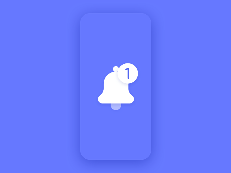 Dribbble Invitation animation blue and white design icons illustration iphone x notification