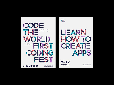 Coding Festival Poster branding graphic design logo