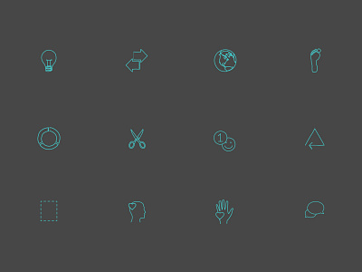 Web Icons continuous design drawing drawn environment icons illustration line sketch web