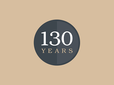 130 Years 130 badge brand icon identity illustration illustrator typography years