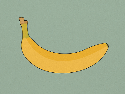 Banana banana depth drawing fruit illustration illustrator texture vector yellow