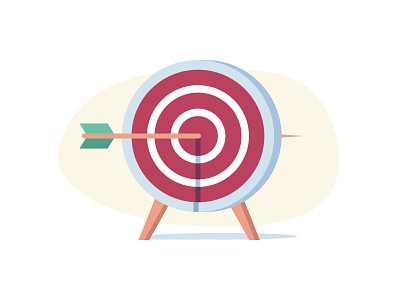 Target achievements aim bullseye dart dartboard darts illustration illustrator logo target vector