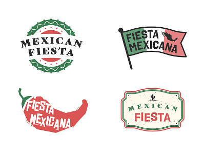 Fiesta Mexicana badge cactus flag illustration logo logo design logomark maps maya mayan mexican mexico sombrero travel vector