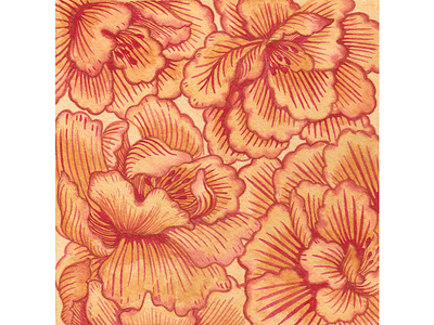 Pattern Calendar 2020 // March design floral flower hand drawn illustration pattern traditional art watercolor