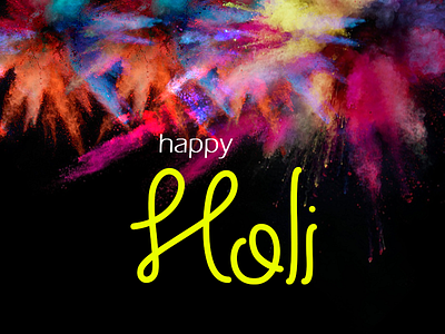 Happy Holi colors festival greeting holi