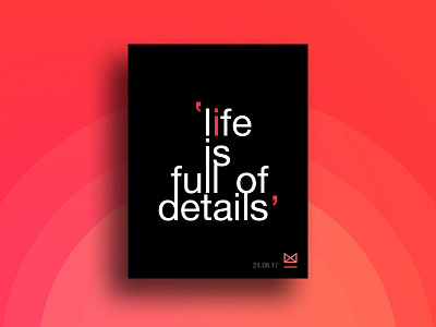 Poster #001 | Life is full of details