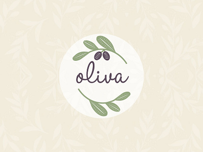 Oliva food illustrator logo logodesign logoinspiration logomark mark olive