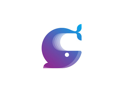 Giftshop logo shop type logo whale