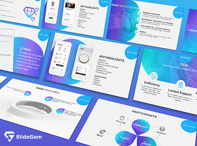 Product & App Launch Presentation Deck bands branding corporate creative google slides graphic design illustration investor pitch deck powerpoint slides tech presentation technology trendy