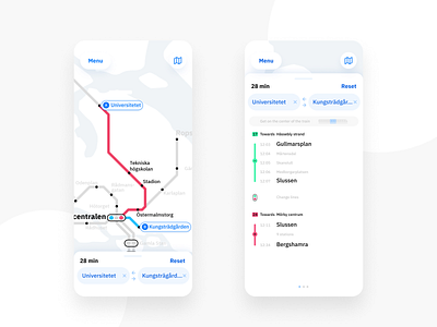 Stockholm Subway app app form map route search subway