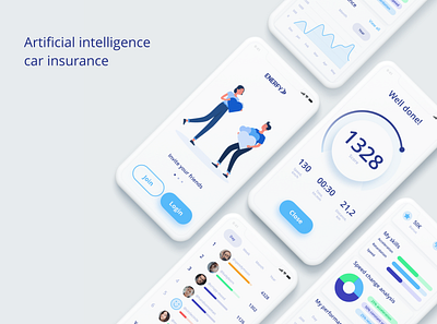 Artificial intelligence car insurance app app car charts game insurance invite level route score