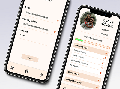 Daily UI: Day 6 & 7 - Profile and settings app design illustration ui ux