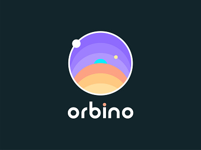 Orbino Logo Design | Logo For A Wallpaper App app icon app logo branding design graphic design landscape illustration logo logo design vector wallpapers