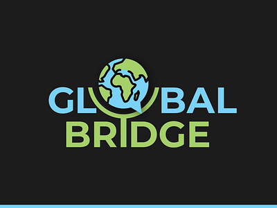 "Global Bridge" Company Logo brand design brand identity branding design graphic design illustration logo logo creation logo design minimal logo vector