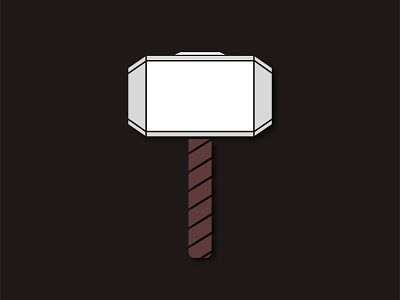 "Mjollnir" The hammer of THOR. avengers design graphic design illustration logo mjollnir thor thor hammer vector