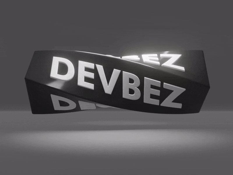 Devbez 3D Animation 3d animation branding devbez logo motion graphics
