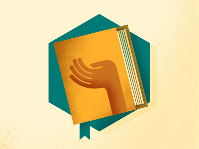 JOIN4CHANGE — Volunteering Policy design hand handbook icon illustration