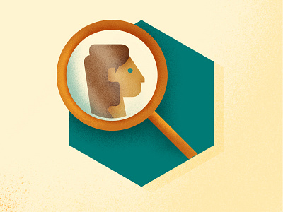 JOIN4CHANGE — Recruitment Campaigns design glass icon illustration magnifying recruitment