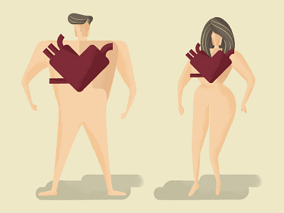 LAWYERS SOCIETY — The 67th Anniversary of Human Rights Day character design heart human rights illustration infographics lawyer man naked nude woman