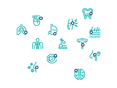 QUIROO — Icons sample app health icons illustration mobile quiroo