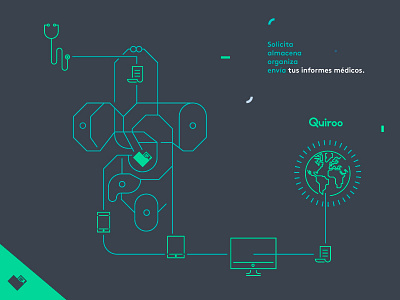 QUIROO — Circulatory System app character circulatory system health illustration infographics logo mobile quiroo