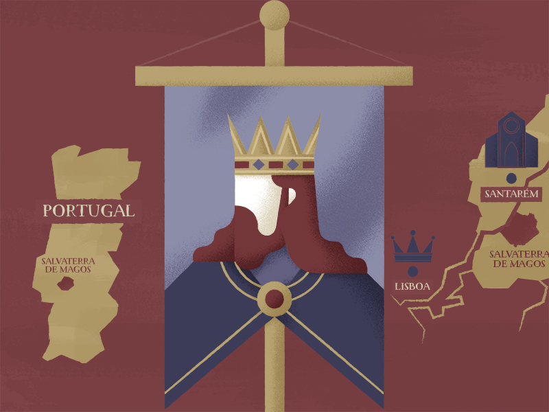 Royal Journey banner illustration king portugal royal