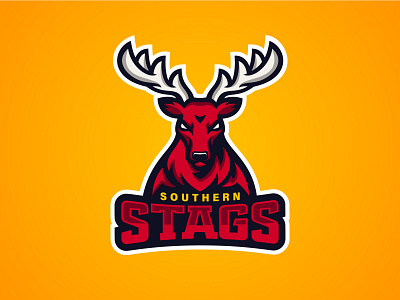 Southern Stags Logo branding graphic design illustration ireland irish rugby logo logo design mascot munster rugby sport logo sports sports logo sports mascot stag stags team logo touch rugby vector vector graphic