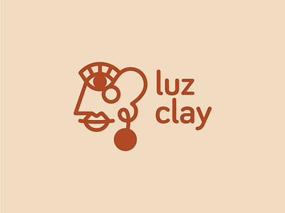 Luz Clay logo abstract abstract face branding clay clay earring ear earring ears eye face graphic design illustration jewellery logo logo design symbol vector vector graphic