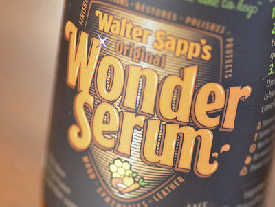 Walter Sapp's Wonder Serum - brand & label design branddevelopment branding design identitydesign label design logo logodesign package design typography wordmark