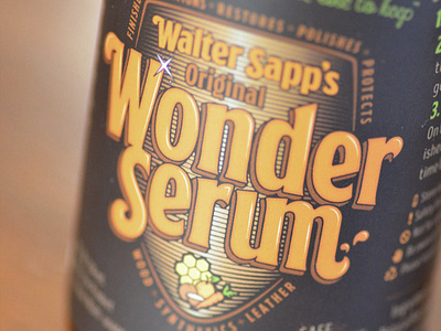 Walter Sapp's Wonder Serum - brand & label design