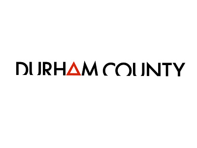 Durham County - wordmark design canadiantelevision cbc ctv durham durhamcounty futura hazard headstones hughdillon identitydesign logodesign warning wordmarkdesign