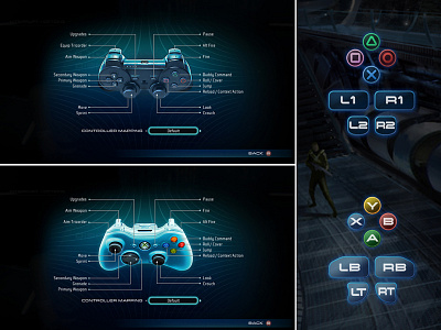Star Trek User Interface Design aaa video games button design captain kirk co op gameplay controllers digital extremes jj abrahms paramount pc games playstation ps3 sci fi spock star trek ui ux design ui style user experience design user interface design video games xbox 360