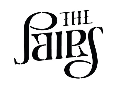 The Pairs - Wordmark design 3 part harmonies ambigram ambigrammist branding canada canadian conceptual design folk music ldnont lettering logo design logodesign london ontario the pairs thepairsmusic twins typography vocal music wordmark