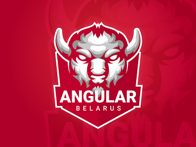 Angular Belarus animal animal logo brand branding concept graphic illustration illustrator logo logo design logotype mascot mascot logo red vector