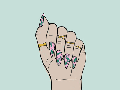 fist illustration fist illustration nails vector