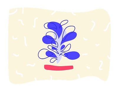 Blue plant blue illustration